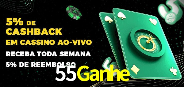 Promoções do cassino ao Vivo 55Ganhe